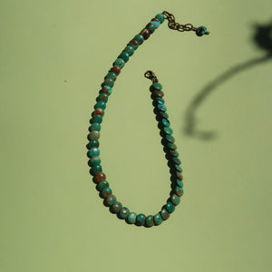 TURQUOISE COIN NECKLACE