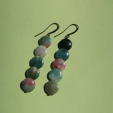 Load image into Gallery viewer, JASPER COIN EARRINGS
