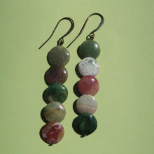 Load image into Gallery viewer, JASPER COIN EARRINGS
